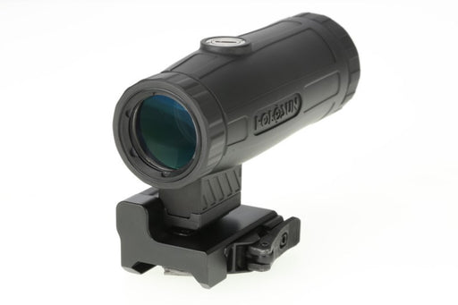 Black magnifier with mount