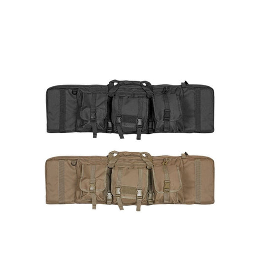 Dual Combat Cases with multiple pockets one tan one black