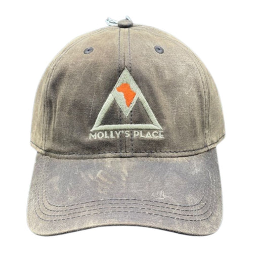 Molly's Waxed Cotton Hat with embroidered Molly's Place logo