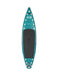 INFLATABLE TOURING PADDLE BOARD 11' - TEAL top view