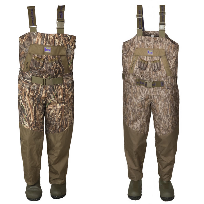 Banded Women's 3.0 Breathable Insulated belted bib  Wader with rubber boots in two camo variations
