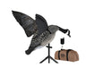 Goose Flapper decoy on t stake with remote and tan carry bag