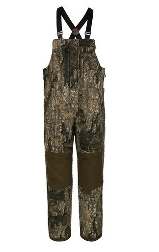 Drake Guardian Flex Insulated Bibs Timber camo with solid brown knees