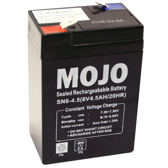 Mojo Outdoors UB645 Rechargeable Battery 6v Sealed Lead-Acid Power Pack