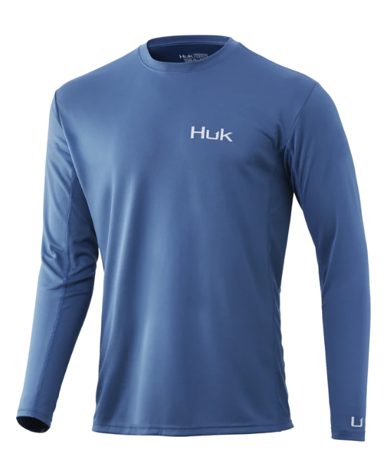 blue performance fishing HUK, Icon X Solid Long Sleeve