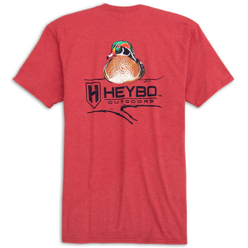 red Heybo, Duck On Branch  tee