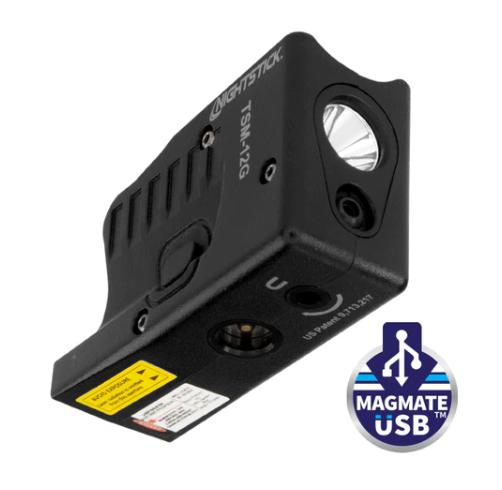 Nightstick, Rechargeable Sub-Compact Weapon-Mounted Light w/ Green Laser - Fits Glock® G26/G27/G33/G39