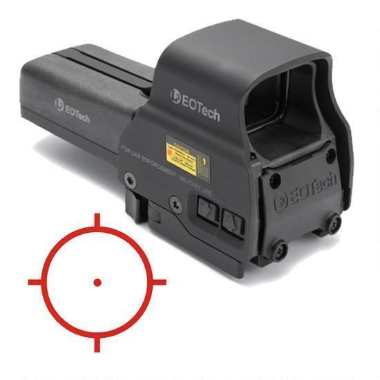 EOTech 518.A65, Holographic Weapon Sight 65 MOA Ring/One MOA Dot Quick Detach Mount AA Batteries