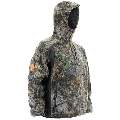 Nomad, Cottonwood 1/2 Zip camo fleece multi pocket drawcord hoodie