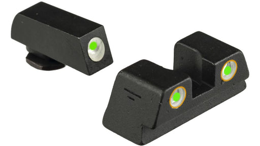 black pistol sight set