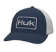 navy and white Huk, Logo Trucker Hat