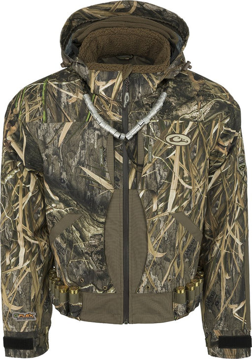Drake full zip hooded G3 Flex Flooded Timber/Field Jacket - BMZ System Liner with shell pocket waist