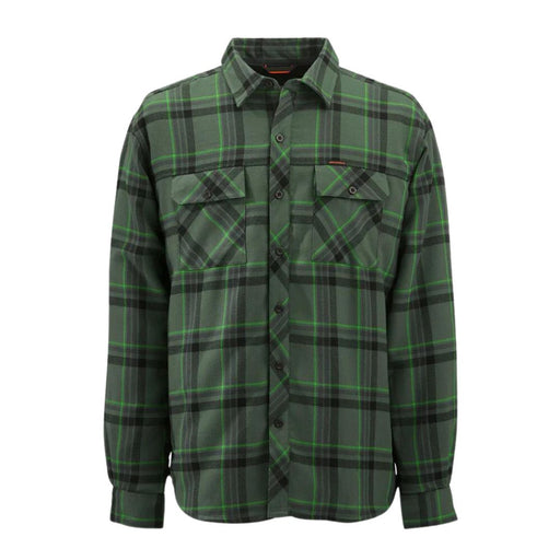 tri color green plaid fannel shirt