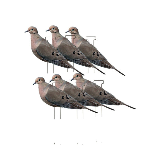 Six Silhouette Decoys - Mourning Dove