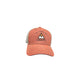 Molly's Place Richardson hat in coral and white with embroidered Molly's Fuel Your Adventure hat