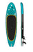 INFLATABLE PADDLE BOARD 10' - TEAL top and side view
