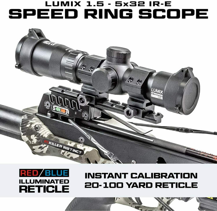 black crossbow scope mounted