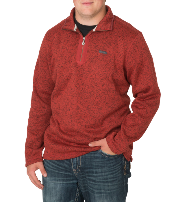 Banded B008-B1200011, Men's Heathered Fleece 1/4 Zip Pullover Sweater