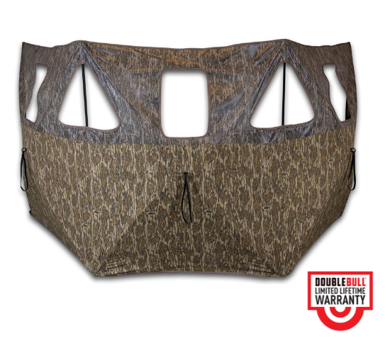 Bushnell, Double Bull 3 Panel Stakeout Blind - Mossy Oak New Bottomland , Box