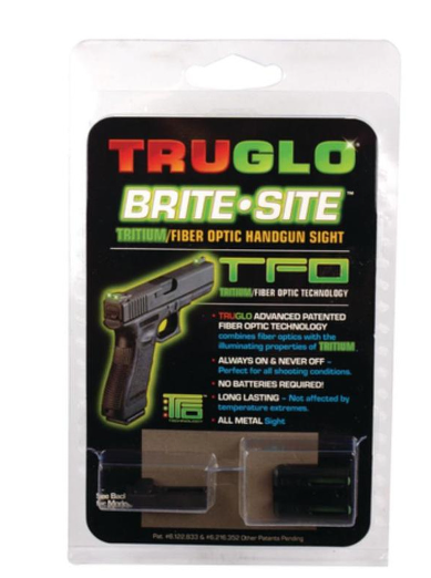 TRUGLO, TFO Tritium and Fiber-Optic Handgun Sights for Glock Pistols