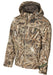 Banded ASPIRE Collection–CATALYST 3.in.1 Insulated Wader Jacket in Max 5 camo all hooded and adjustable wrists 