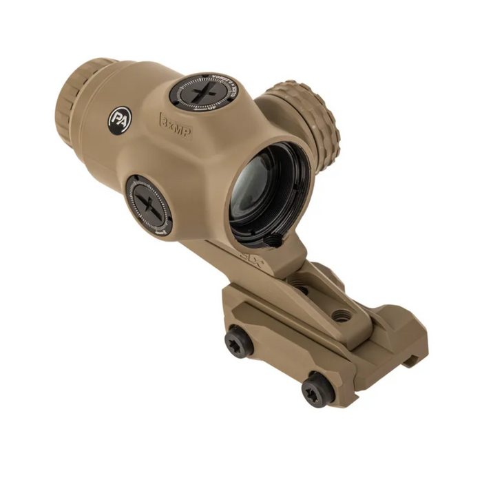 Primary Arms MicroPrism™ Scope - Red Illuminated ACSS Raptor Reticle tan with mount