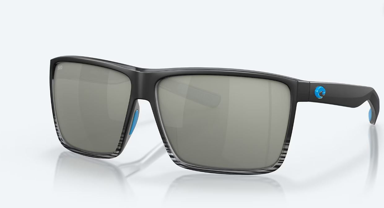 black and gray sunglasses with gray lenses