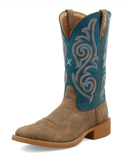 Twisted X, WOMEN'S 11" TECH X™ BOOT-Bomber and Stormy Blue