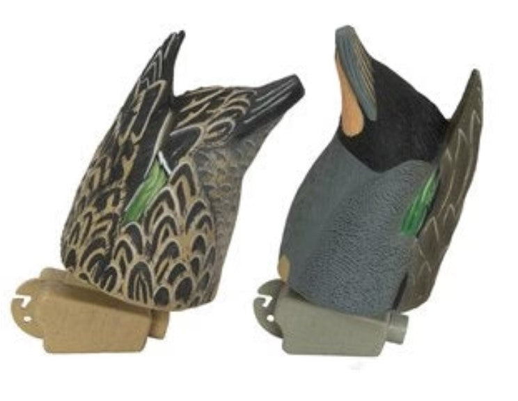 Green-Winged Teal Butt-Up Feeder Pack Decoys