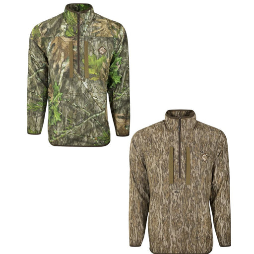 Drake Tech 1/4 Zip pull over with two chest pockets in two camo variations
