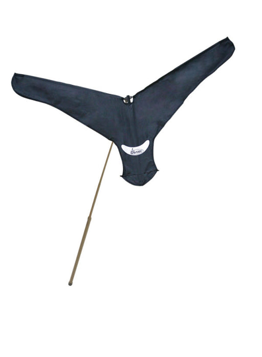 Navy Y shaped flag on an extendable pole