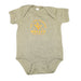 Molly's Place Vintage Duck Infant Onesie tan with orange print