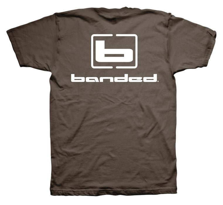 Banded Signature Logo T-Shirt brown with white logo
