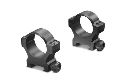 Two black scope mount rings