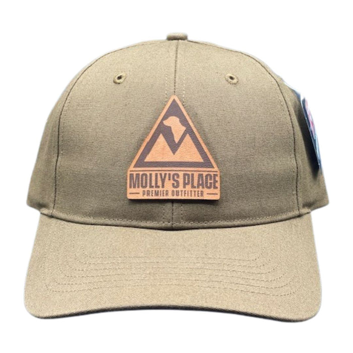 Molly's Place Solid Buck tan  Hat with Leather Logo