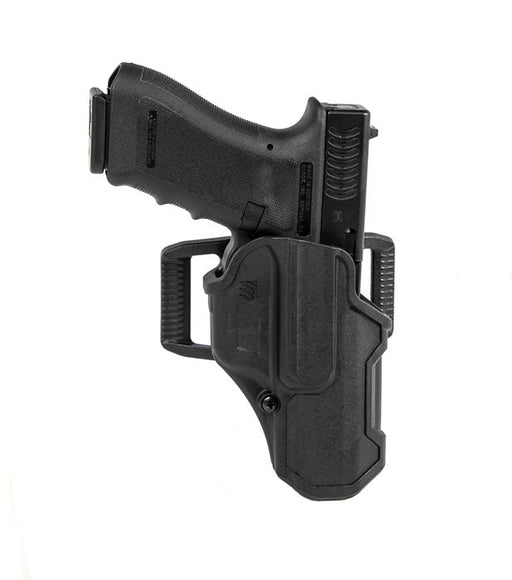 BLACKHAWK! 410768BKR, T-Series Level 2 Compact Non-Light Bearing holster black with pistol
