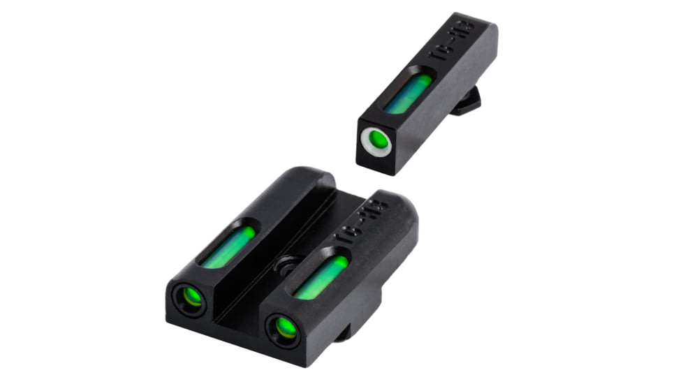 TruGlo TG13GL3A, TFX Handgun Sights Tritium Fiber Optic Day/Night, Green, Glock 42,43