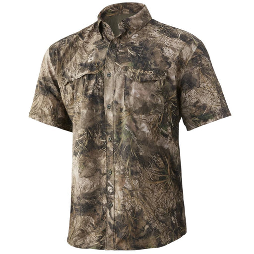 Nomad full button front two chest pockets Stretch Lite Camo Short Sleeve