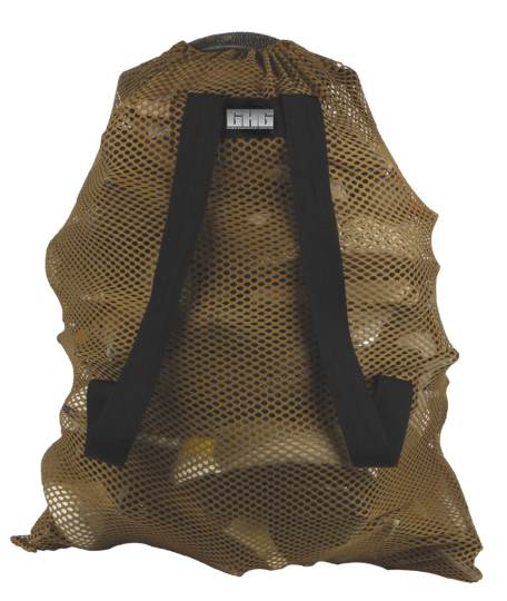 brown mesh backpack