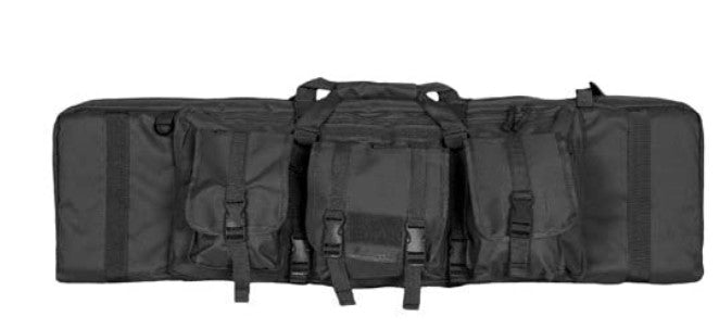 Black Dual Combat Case with three pockets 