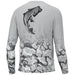 gray HUK Inside Reef Fish Fade Pursuit performance shirt
