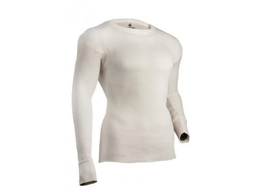 White long sleeve pull over thermal shirt