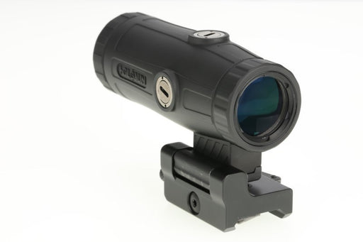 Black magnifier with mount