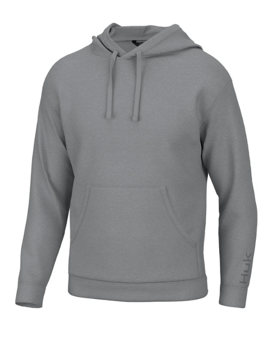 gray solid draw string hoodie