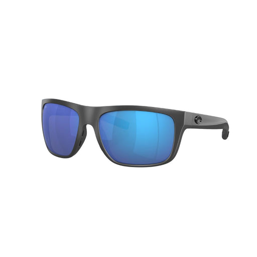 black sunglasses with blue lenses