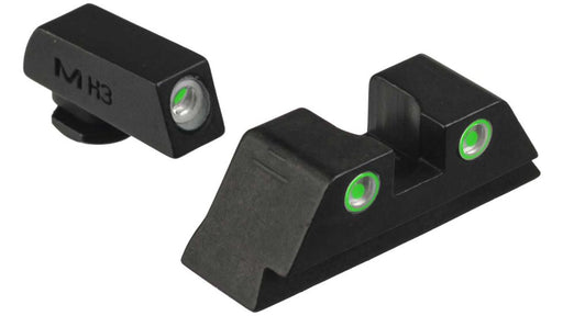 black pistol sight set