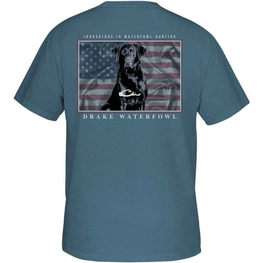 Drake Men's American Flag and Lab T-Shirt