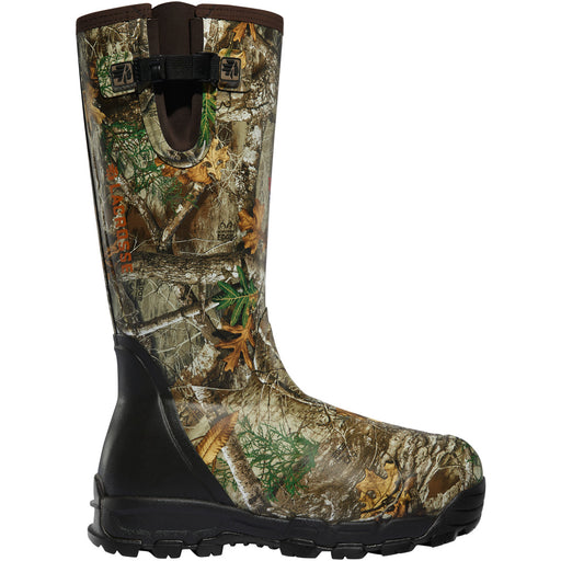 camo rubber boots with brown neoprene gusset