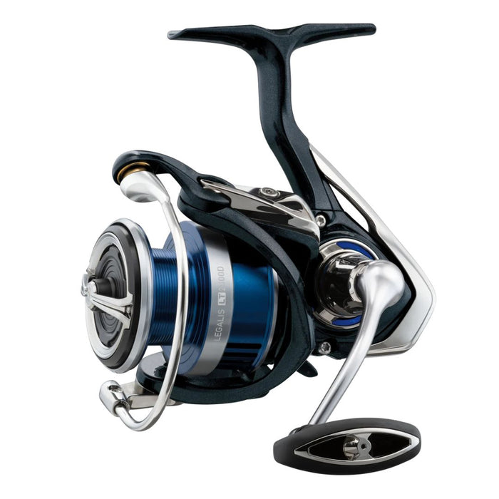 Daiwa Legalis LT Spinning Reel black and silver with blue spool