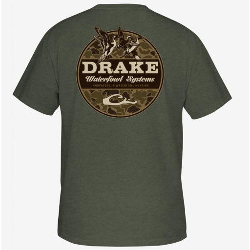 Drake Waterfowl Systems Old School Circle logo T-Shirt